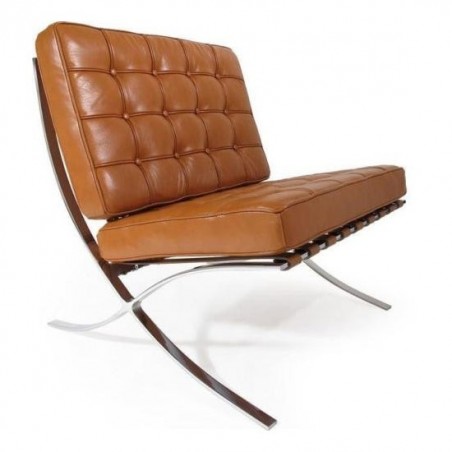 Barcelona Chair Set Cognac - Premium