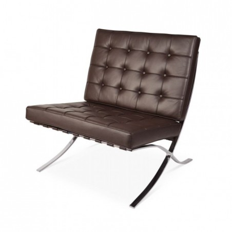 Barcelona Chair Set Donkerbruin - Premium
