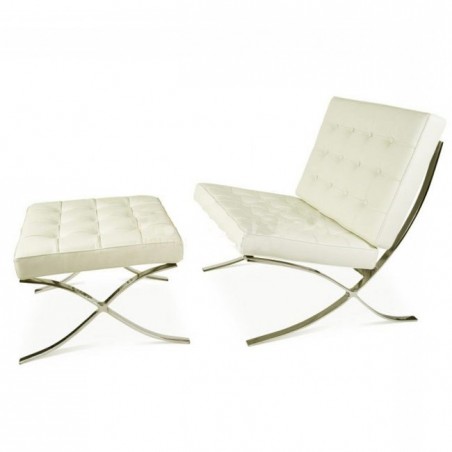 Barcelona Chair Set Cream - Premium