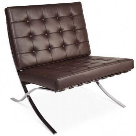 Barcelona Chair - Premium Donkerbruin