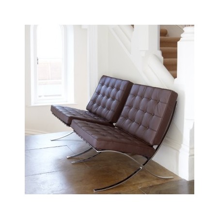 Barcelona Chair - Premium Donkerbruin